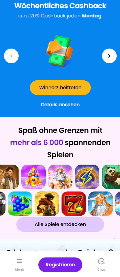 Winnerz Casino – Übersicht der Spiele und verfügbaren Boni